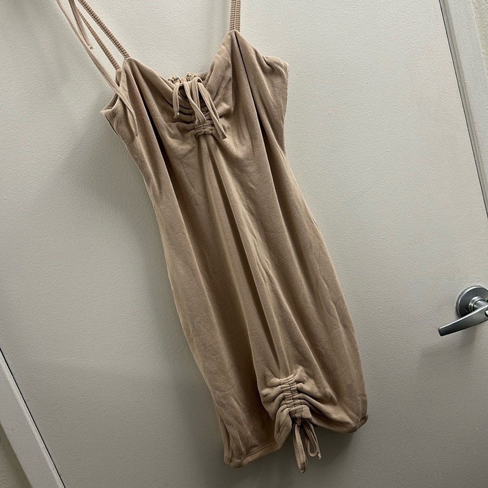 Ribbed mini dress